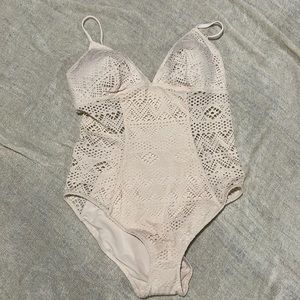 Crochet one piece swimsuit